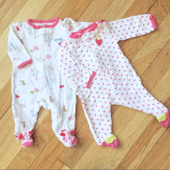 newborn baby girl sleepers